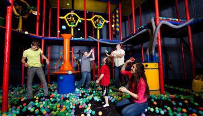 winter indoor activities in orange county featuring the fun castle in chester new york